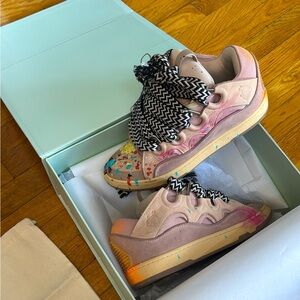 Gallery Dept. x Lanvin Curb Light
Sneakers 'Paint Drip - Pale Pink' (WORE ONCE💯)